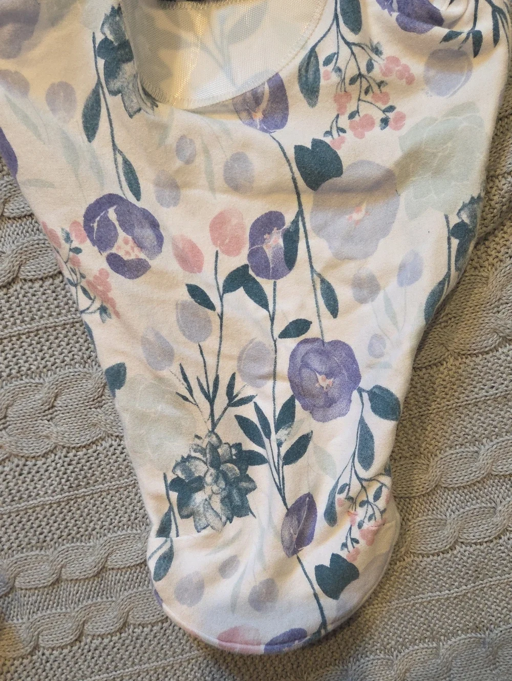 aden + anais Two Easy Swaddle Cotton Wraps Pink Purple Flowers 0-3M Newborn Girl